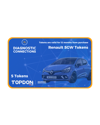 5 x TOPDON Renault Gateway Tokens